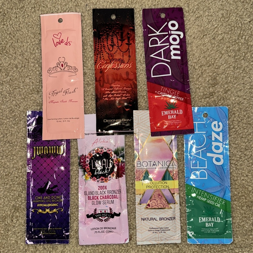 Seven (7) Tanning Single Packets MAJOR SAVINGS